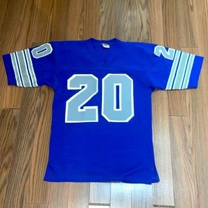 Vintage Ravens Knit 80's  #20 Det Lions NFL JERSEY Size M (medline)